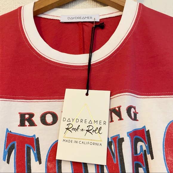 DAYDREAMER NWT Rolling Stones Retro Band Tee White - Picture 4 of 6